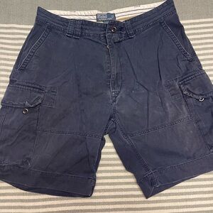 Polo by Ralph Lauren Men's Dark Blue‎ Cargo Shorts Size 36